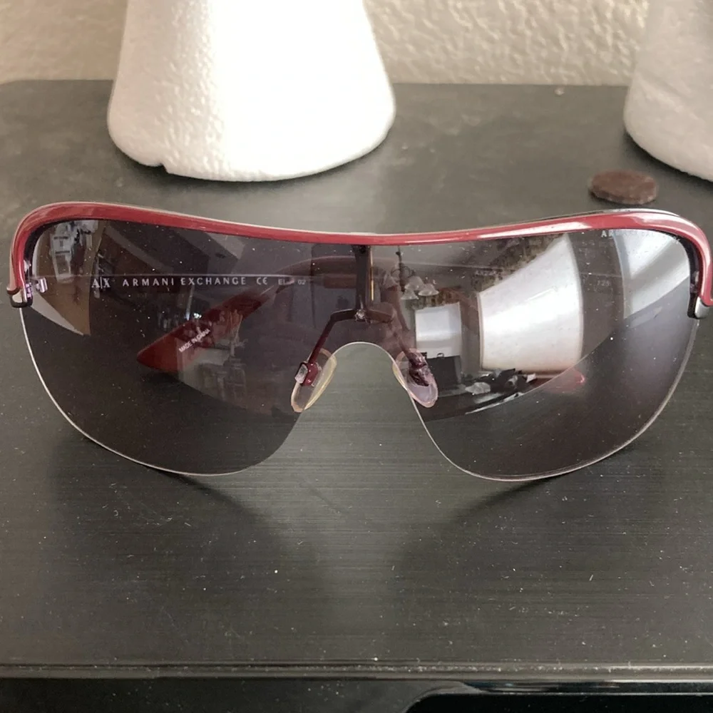 Armani exchange shield sunglasses unisex same day shipping